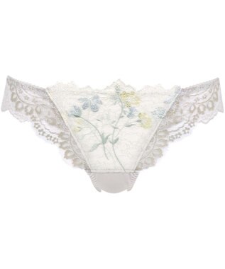 WACOAL ショーツ Tバック 【リボンブラ】 BRB413とペア はきこみ丈あさめ 伸びのよいストレッチレース（バック） レディース PRA413 /ワコール グレー