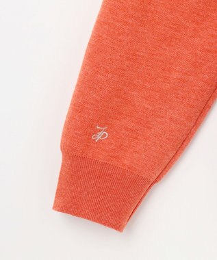 J.PRESS LADIES L 【洗える】FINE SWEAT ニット オレンジ系
