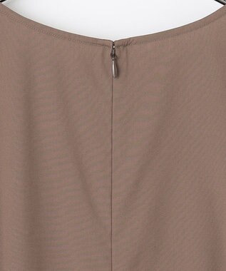 #Newans 【洗える】ピンタックベストコンビワンピース ブラウン系