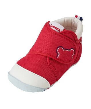 MIKI HOUSE HOT BISCUITS 【ミキハウス】【11-13.5cm】 ファーストベビーシューズ 赤