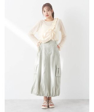 earth music&ecology シアーカットプルオーバー Yellow