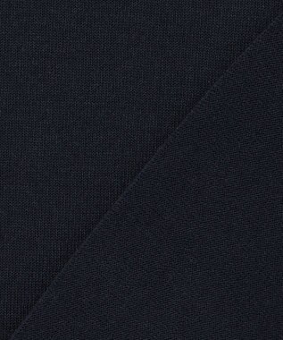 J.PRESS LADIES COTTON ACETATE DRY クルーネック カーディガン ネイビー系