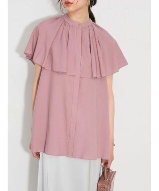 Green Parks ビックカラーナローブラウス Pink