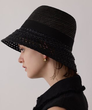 GRACE CONTINENTAL Ferrucio Vecchi ブラックハット ブラック