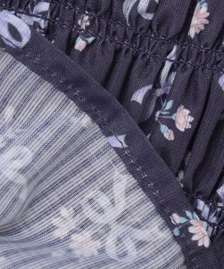 ANY KIDS フラワー×リボン ビスチェ付きTシャツ ネイビー