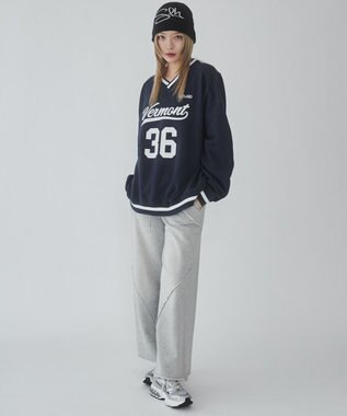 WEGO 【ユニセックス着用ITEM】ナンバリングプルオーバー ネイビー