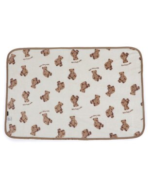 PET PARADISE ペットパラダイス くまちゃん ボア ブランケット オフホワイト×ブラウン