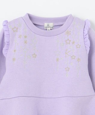 組曲 KIDS 【110-140㎝】トウィンクル トレーナー ラベンダー系