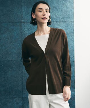 UNFILO L 【WEB限定カラー】イージーカーディガン [WEB限定]ブラウン