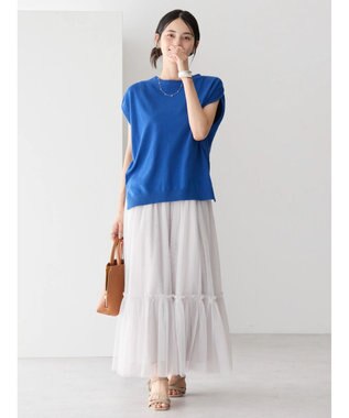 AMERICAN HOLIC ノースリーブニットプルオーバー Blue