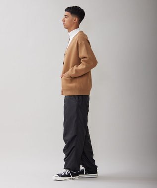 UNFILO MENS 【男女兼用/新色追加】スウェットライク ニットカーディガン [24年秋冬商品] ベージュ