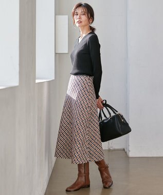 23区 【CLASSY.1月号掲載】ジョッキーベルト ブーツ ダークブラウン系