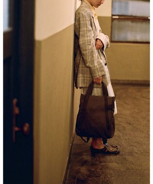 MIYABIYA LAQUOH【撥水加工】ミニマルナイロンリュックサック カーキ