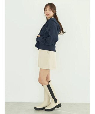 earth music&ecology 裏毛ＺＩＰパーカー Navy