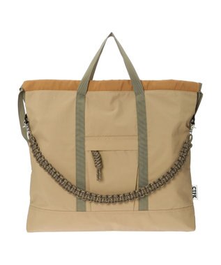 Green Parks ■ＣＯＮＴＲＯＬ　ＦＲＥＡＫ　ナイロン３ＷＡＹスクエアトート Beige