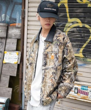 WEGO 【25年秋冬新作/MLサイズ展開】ワーカーズZIPジャケット 柄1