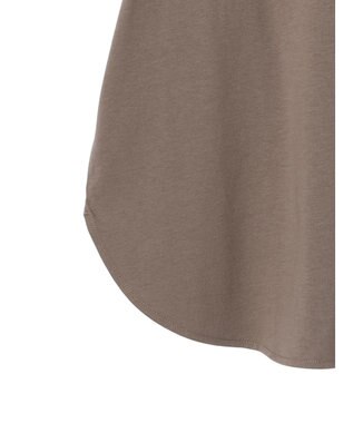 Green Parks フレンチスリーブ筆記体刺繍ロゴプルオーバー Brown