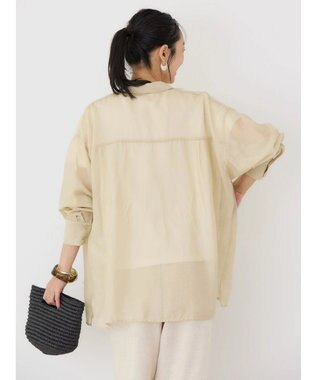 AMERICAN HOLIC シアーＣＯＯＬＷポケットシャツ Light Beige