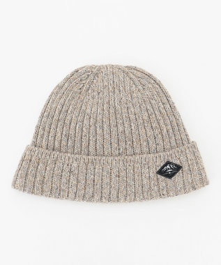 JOSEPH ABBOUD MOUNTAIN 【UNISEX】裏地付き ネップツイードニットキャップ ベージュ系