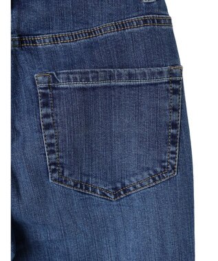 earth music&ecology セルフカットフレアデニムパンツ Medium Indigo