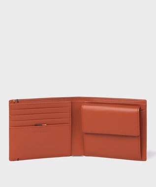 Paul Smith ハイライトステッチ 2つ折り財布 レッド