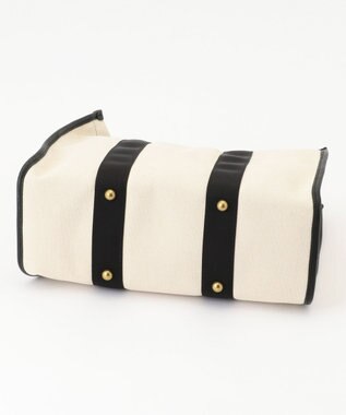 LA BAGAGERIE クラシックヨコナガトート ブラック×ナチュラル