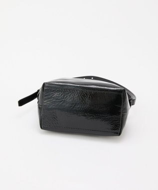 russet エナメルワンショルダーバッグ(CE-1635) Black