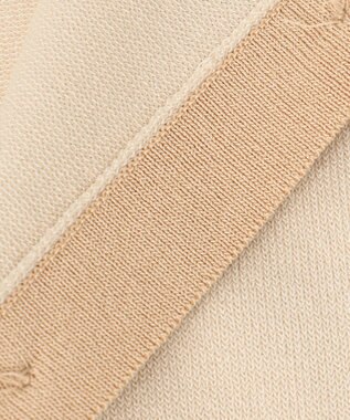 Feroux バイカラー カーディガン アイボリー系1