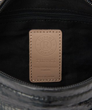 russet エナメルワンショルダーバッグ(CE-1635) Black