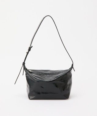 russet エナメルワンショルダーバッグ(CE-1635) Black