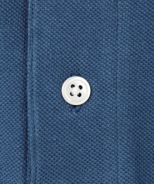 J.PRESS MEN レジメンタル ポロシャツ ブルー系