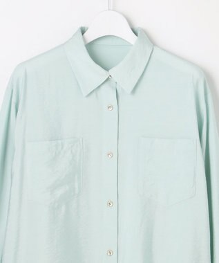 ANY SIS シアーダブルポケット シャツ ミント