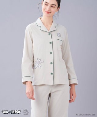 une nana cool トムとジェリー × une nana cool 【綿100％】開襟パジャマ BE