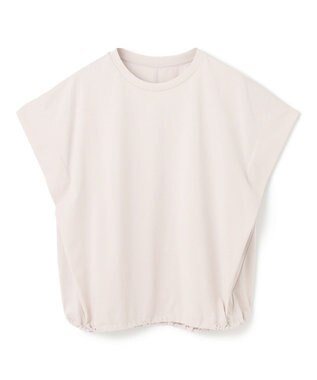 UNFILO L フレンチスリーブ ドロストTシャツ グレージュ