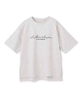 UNFILO 【VERY掲載】BEAUTY FORM-T cotton ロゴ ハーフスリーブ Tシャツ TOPグレー
