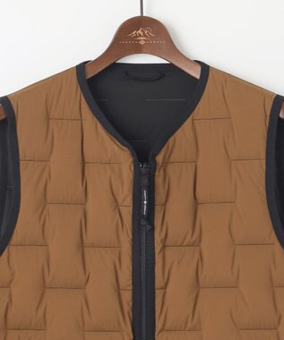 JOSEPH ABBOUD MOUNTAIN 【2WAYストレッチ/リバーシブル/撥水/軽量】 リバーシブル ダウン ベスト キャメル系