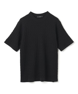 JOSEPH HOMME 【洗える】ドライコットンリンクス　半袖クルーネックニット ブラック系