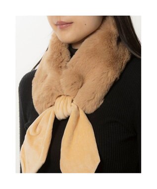 UNBILLION カシュネ cache nez / フェイクファーティペット ベージュ