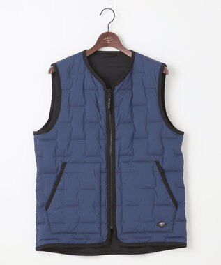JOSEPH ABBOUD MOUNTAIN 【2WAYストレッチ/リバーシブル/撥水/軽量】 リバーシブル ダウン ベスト ダルブルー系