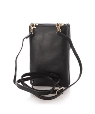 UNBILLION ペルケ perche ジェムストーンヒネリモバイルショルダー ブラック