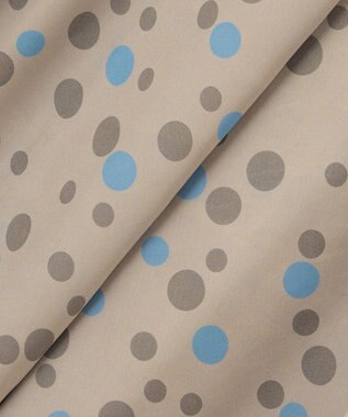 自由区 L マルチポルカドットプリント スカート モカベース