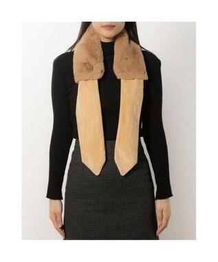 UNBILLION カシュネ cache nez / フェイクファーティペット ベージュ