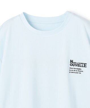 UNFILO 【VERY掲載】BEAUTY FORM-T cotton ロゴ ハーフスリーブ Tシャツ ライトブルー