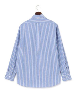 J.PRESS MEN 【WEB・一部店舗限定】コットンリネンストライプシャツ ダルブルー系1