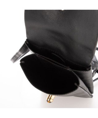 UNBILLION ペルケ perche ジェムストーンヒネリモバイルショルダー ブラック