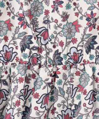 ANY KIDS プリント サマー ワンピース ネイビー×モロッカン