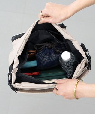 FOLNA RD ブリザテックナイロン 3WAYショルダーバッグ グレーべージュ