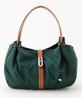 LA BAGAGERIE タックラウンド2WAYバッグ ダークグリーン