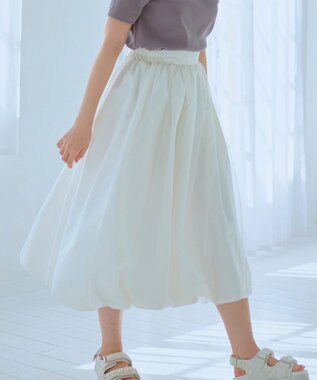 チュールレイヤード バルーンスカート