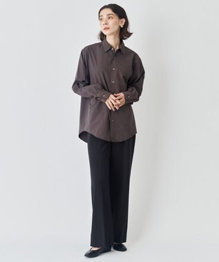 UNFILO マイビューティ ストレートパンツ ブラック